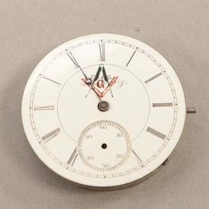 Illinois 16 Size 15 Jewel Pocket Watch Movement - Lever Set - Masonic - RC2338 - Picture 1 of 3