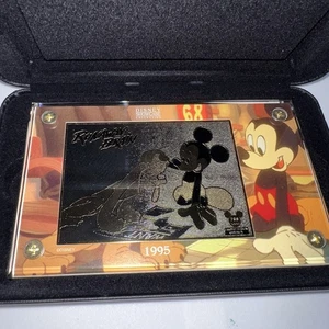 Disney Topolino attraverso gli anni Cervello in fuga carta oro 24K LE /2000 - Foto 1 di 5