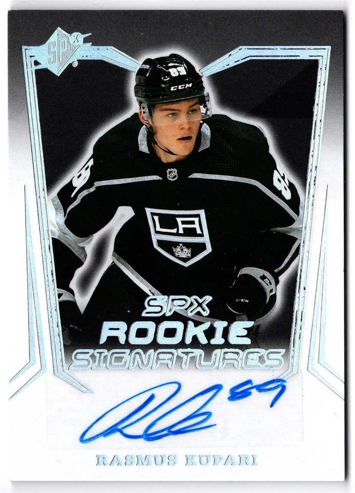 2021-22 Upper Deck SPx Rookie Signatures RASMUS KUPARI #SPXR-RK LA Kings RC Auto - Image 1 of 1