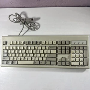 Vintage Microsoft KBD-WIN95 Wired Keyboard 5 Pin Din Port connector Untested - Picture 1 of 11