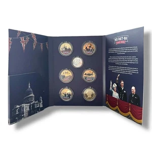 VE Day 80th Anniversary 2025 Coin Collection Full Folder Set - Picture 1 of 11