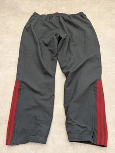 Adidas Joggers Mens XXL Red Stripe Tracksuit Bottoms Trousers Sport Retro Y2K - Picture 1 of 10