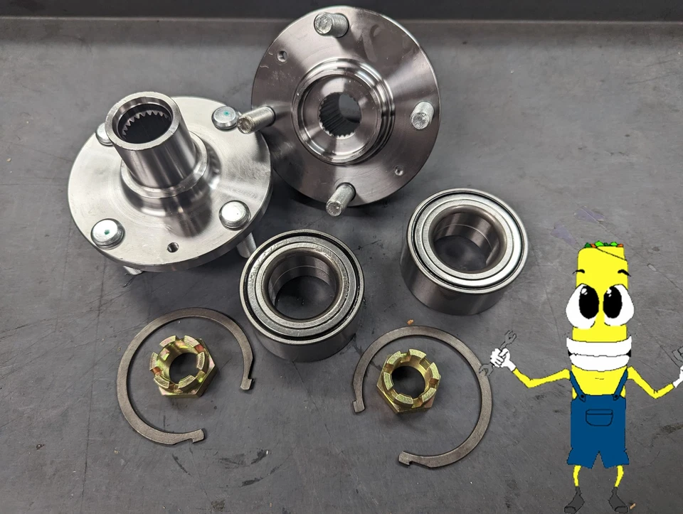 Juego de montaje de kit de cojinete de cubo de rueda delantera para Kia Rio 06-11 Hyundai Accent 00-10 Foto 1 de 1