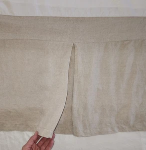 POTTERY BARN 100 % FLACHS LEINEN CALIFORNIA KING BETTROCK 18" TROPFEN BAUMWOLLE belgisch - Bild 1 von 8