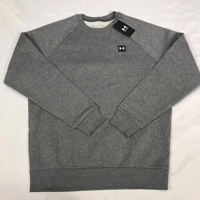Under Armour Hombres M Gris Rival Brezo Cuello Redondo Polar Pullover Sudadera Nueva Foto 1 de 4