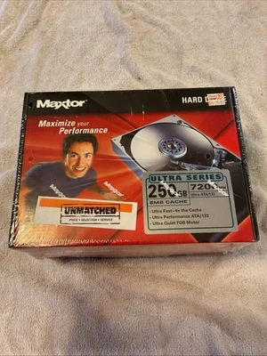 Maxtor 250Gb Hard Drive HDD Ultra ATA / 133 IDE 8MB New Sealed - Image 1 of 4