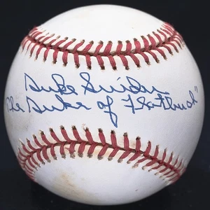 Duke Snider The Duke of Flatbush Signed Official National League Baseball JSA - Picture 1 of 3