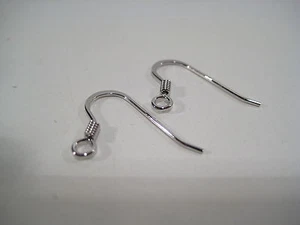 10 Monachelle in puro Argento 925 a Gancio x orecchini, rodiato,5 coppie.OFFERTA - Foto 1 di 3