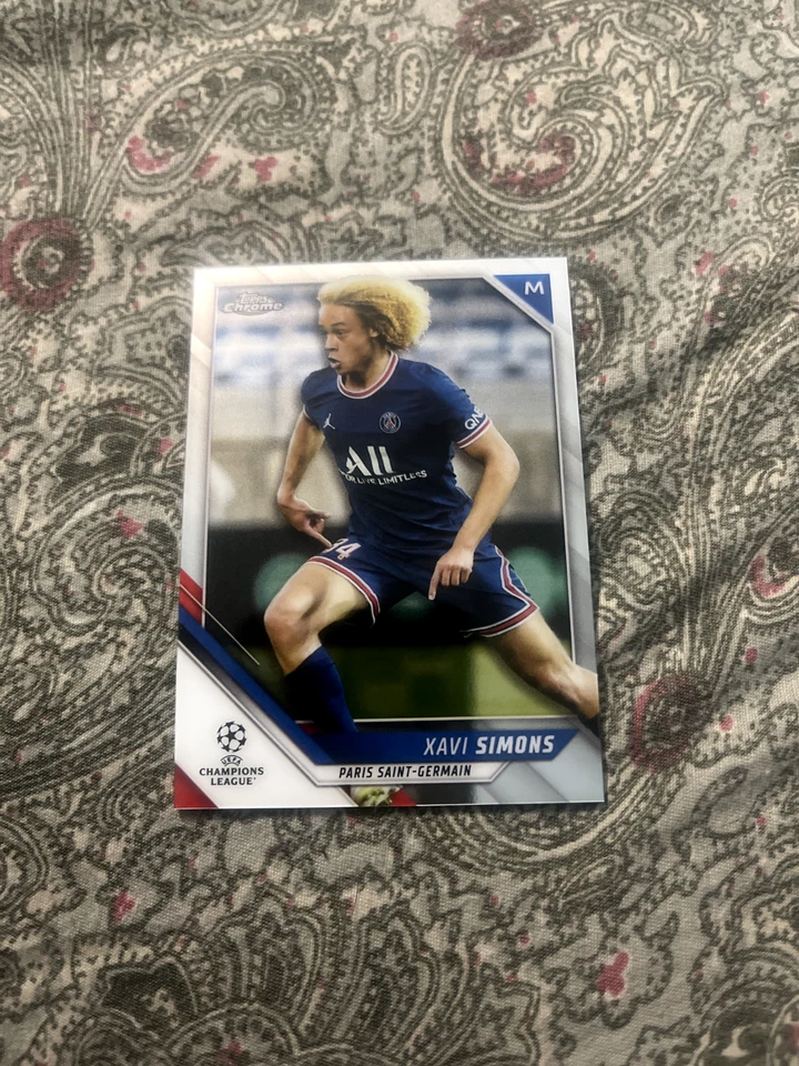 Topps Chrome 2022 Champions League Xavi Simons Pairs Saint-Germain - 1 Card - Image 1 of 1