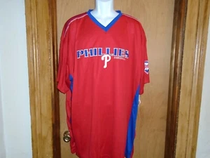 Philadelphia Phillies TX3 Cool Men's Short Sleeve Polyester Shirt NWT - Picture 1 of 4