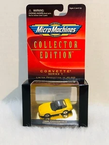 Micro Machines Collector Edition Limited Corvette Series 1986 Yellow Convertible - Picture 1 of 6