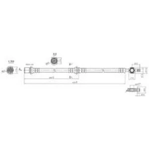 New PROTEX Hydraulic Hose - Front For Toyota Celica 1985-1990 H1336 - Picture 1 of 5