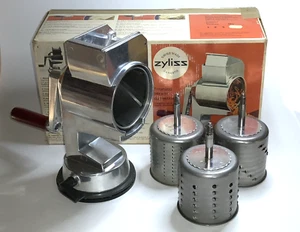 Zyliss Nr. 132 Trommelreibe mit Saugfuss 4 Verschiedene Reiben OVP Swiss made - Bild 1 von 18