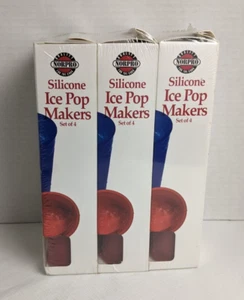Norpro Silicone Ice Pop Makers - 3 boxes/12 Frozen Treat Molds reupx - Picture 1 of 5