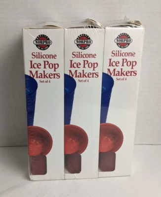Norpro Silicone Ice Pop Makers - 3 boxes/12 Frozen Treat Molds - Image 1 of 4
