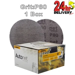 Mirka Autonet 150 mm 6" Schleifnetzscheibe P80 1 Box Lackierung Staubabsaugung - Bild 1 von 1