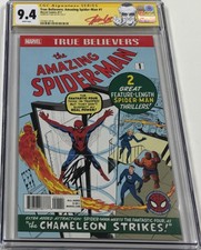 Marvel True Believers Amazing Spiderman #1 Signed Stan Lee CGC 9.4 SS Red Label