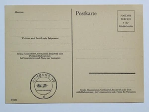 Alliierte Besetzung Behelfsganzsache P 695 d Hamburg 19 - ungebraucht *  - Picture 1 of 2
