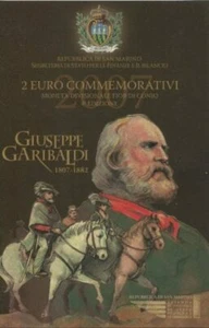  Saint Marin Сан-Марино -san Marino  2 euro  2007 "Garibaldi"   - Foto 1 di 1
