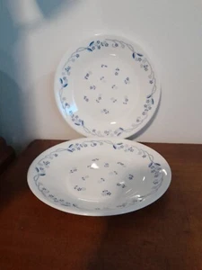 SET OF 2 CORELLE SIDE PLATES ~ PROVINCIAL BLUE PATTERN ~ RETRO 1990's - Picture 1 of 3