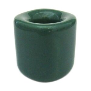 Green Ceramic Spell Candle Holder for 4" Mini Taper Chime Candles NEW