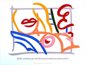 Póster Tom Wesselmann rubia con cortina verde Museo de Jerusalén 20 x 26 - Imagen 1 de 2