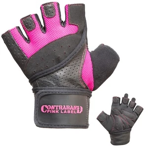 LIQUIDACIÓN 50% DESCUENTO!!! Guantes de elevación envolventes de muñeca Contraband Pink Label 5737 para mujer - Imagen 1 de 24