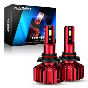 NOVSIGHT 9005 HB3 LED Headlight Bulbs 60W 10000LM High Low Beam Halogen Xenon - Picture 1 of 12