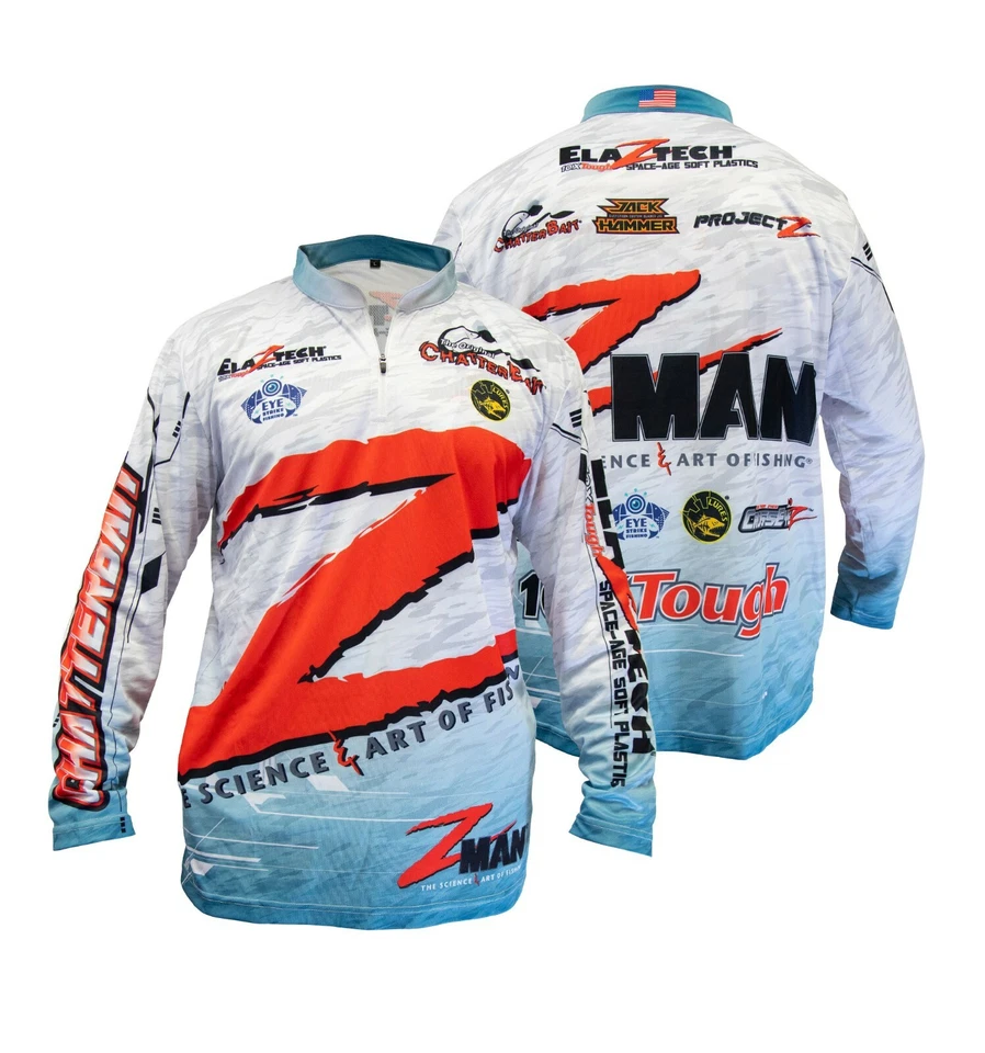 Z-Man Tournament Fishing Jersey Pro Zman Bassmaster Tournament Jersey Shirt - Image 1 of 1