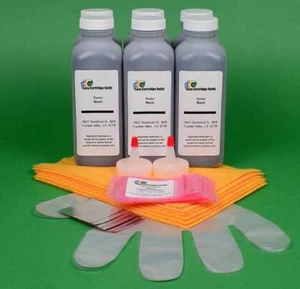 (6) Toner Refill w/Chips for Ricoh Aficio SP 3300 3300D 3300DN 406212. 960gr. - Picture 1 of 1