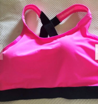 Sujetador Mujer Talla XL Nuevo 81% Poliéster 19% Spandex Fruit of the Loom Rosa Negro Foto 1 de 2