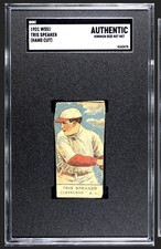 1921 W551 TRIS SPEAKER Indians Strip Card SGC A Authentic!