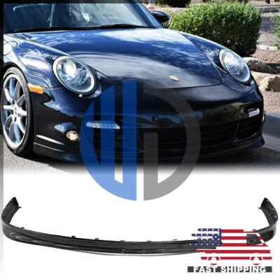 For 2007 2008 2009 2010 2011 2012 2013 Porsche 997 Turbo W Type Carbon Front Lip - Image 1 of 4