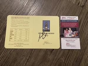Akshay Bhatia Signed Tahoe Mountain Golf Scorecard 2023 Barracuda Champ JSA - Picture 1 of 2