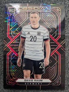 2021-22 PANINI OBSIDIAN DAVID RAUM RED PULSAR ROOKIE CARD#162#D18/26 - Picture 1 of 2