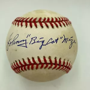 Johnny Big Cat Mize Signed Official American League Baseball JSA COA - Picture 1 of 4