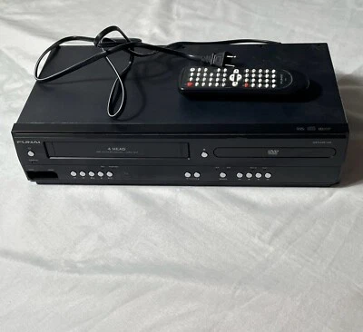 Funai DV220FX4 Video Cassette VHS/ DVD Player Combo w/ Remote Tested Both Work - Image 1 of 4