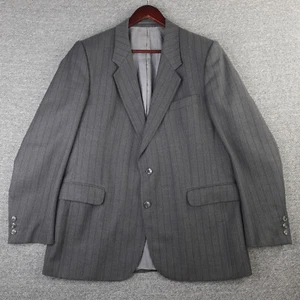 Hepworths Mens Jacket Chest 42-44 Adult Blazer Button Striped Made in Yogoslavia - Picture 1 of 15