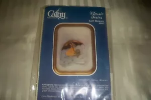 CATHY CLASSIC SERIES "APRIL*SHOWERS" CROSS-STITCH KIT OPEN WITH NO WORK STARTED - Picture 1 of 3