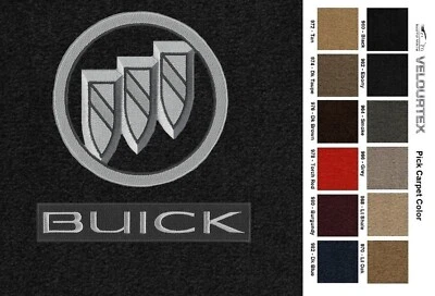 Lloyd Mats Velourtex Buick LaCrosse Shield Double Logo Floor Mats (2005-2016)  - Image 1 of 4