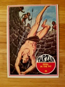 Tarzan Trading Card 1966 Card #36 No Creases..Very Nice,Original Color And Gloss - Picture 1 of 2