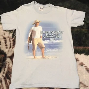Kenny Chesney Blue Shirt Mens Size S Sun City Carnival Tour 2009 Country 00s - Picture 1 of 4
