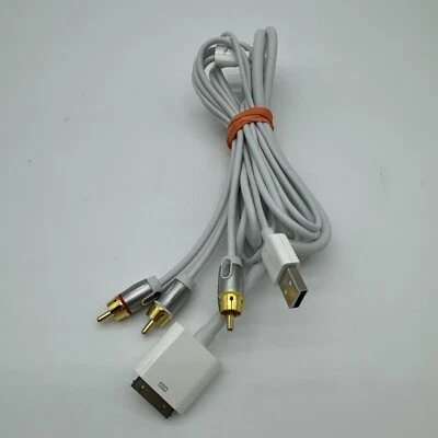 Cable USB Rocketfish RF-AP300 30 pines a compuesto A/V iPhone iPod iPad Connect Foto 1 de 4
