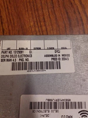 Equipo de audio radio SV6 receptor de satélite Opt U2K compatible con 05-07 MONTANA 186658 Foto 1 de 4