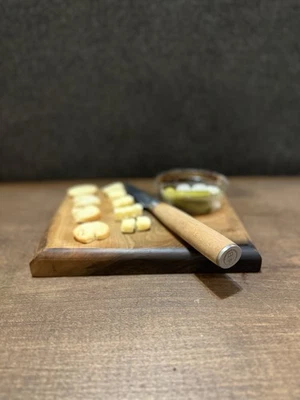 Handcrafted Walnut Chopping Board 20 Cm by 15 CM Made In Northern Ireland - Image 1 of 4