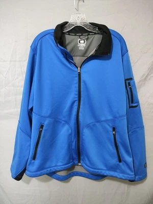 OGIO Jacket Mens 2XL Blue Full Zip Softshell Fleece Lined Performance Pockets - Image 1 of 4
