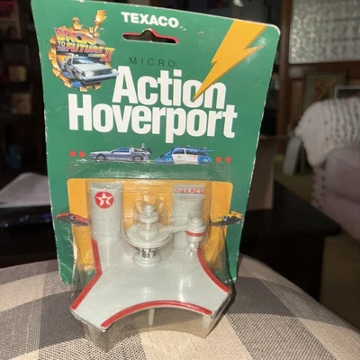 Micro Machines Back To The Future Delorean Police Car and Texaco Hoverport - Image 1 of 4