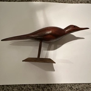 Lot of 2 Vintage Carved Solid Wood Bird Sandpipers. EUC - Picture 1 of 24