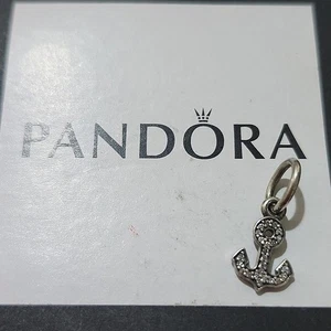 Pandora Sterling Silber Symbol der Stabilität Anker Dangle Charm 791533cz - Bild 1 von 5