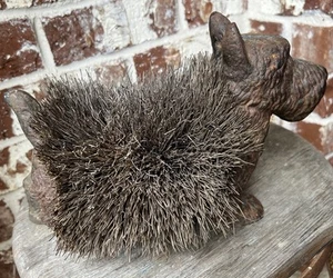 Vintage Cast Iron Shoe / Boot Cleaner Scraper Dog Schnauzer Westy Terrier Nice - Picture 1 of 12